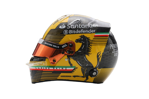 Carlos Sainz - Scuderia Ferrari Italian GP 2024 Helmet - 1/5 Proportion Looksmart Mini Helmet