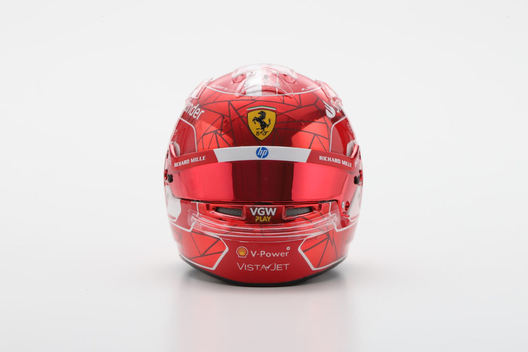 Charles Leclerc Helmet Scuderia Ferrari Singapore GP 2024 Helmet - Looksmart 1:5 Helmet