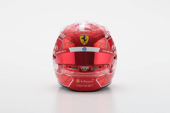 Charles Leclerc Helmet Scuderia Ferrari Singapore GP 2024 Helmet - Looksmart 1:5 Helmet