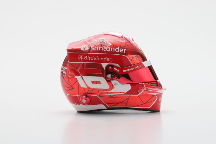 Charles Leclerc Helmet Scuderia Ferrari Singapore GP 2024 Helmet - Looksmart 1:5 Helmet