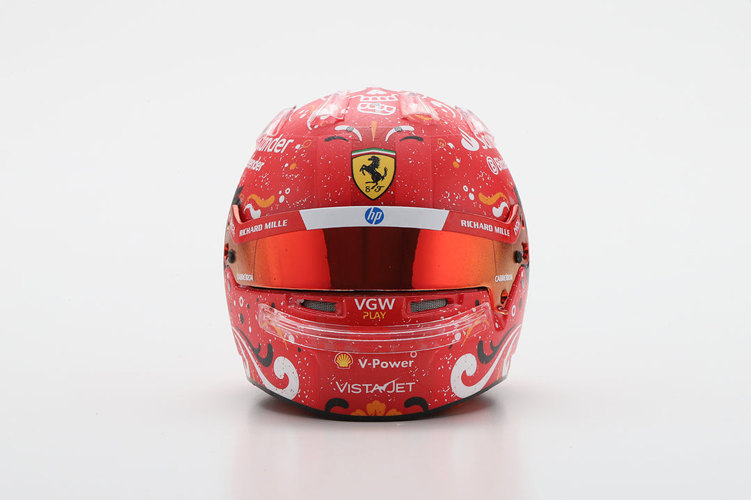 Carlos Sainz - Scuderia Ferrari Mexican GP 2024 Helmet - 1/5 Proportion Looksmart Mini Helmet