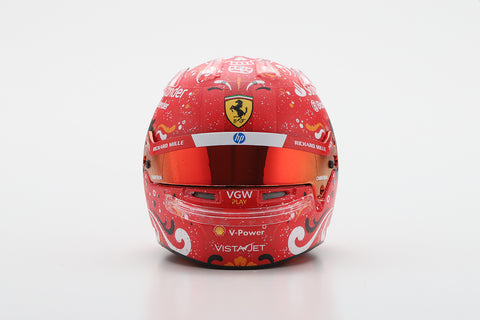 Carlos Sainz - Scuderia Ferrari Mexican GP 2024 Helmet - 1/5 Proportion Looksmart Mini Helmet