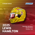 Lewis Hamilton - Scuderia Ferrari F1 Fiorano Test 2024 Helmet - 1/5 Proportion Looksmart Mini Helmet