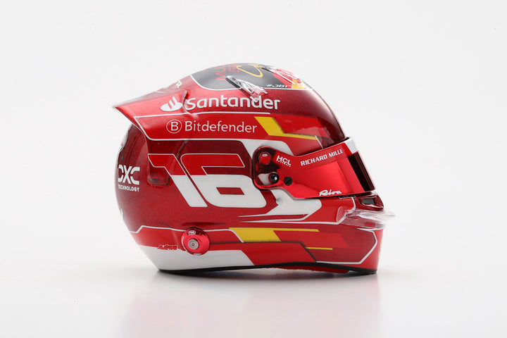 Charles Leclerc Helmet - Scuderia Ferrari Abu Dhabi GP 2024 Helmet - Looksmart 1:5 Mini Helmet