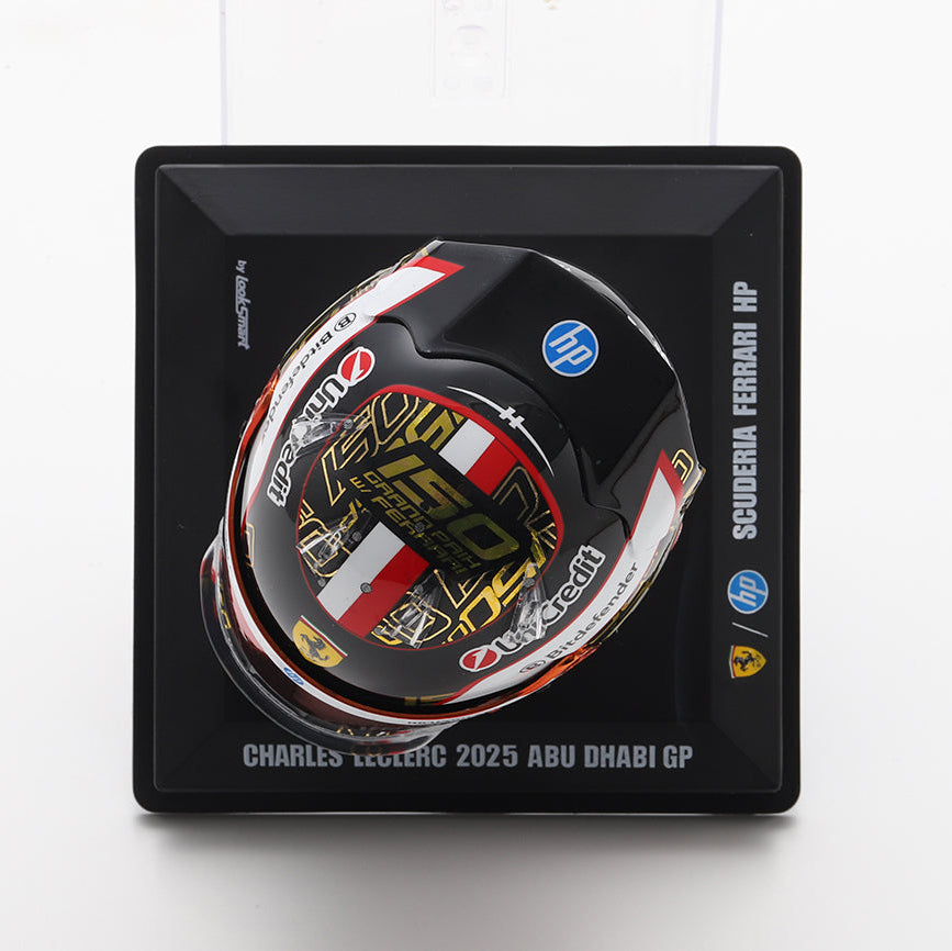 Charles Leclerc Helmet Abu Dhabi GP 2025 Special Edition Scuderia Ferrari F1 - Looksmart 1:5 Helmet