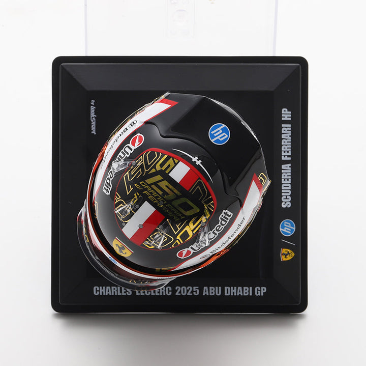 Charles Leclerc Helmet Abu Dhabi GP 2025 Special Edition Scuderia Ferrari F1 - Looksmart 1:5 Helmet