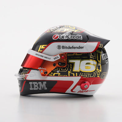 Charles Leclerc Helmet Abu Dhabi GP 2025 Special Edition Scuderia Ferrari F1 - Looksmart 1:5 Helmet