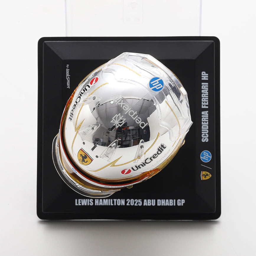 Lewis Hamilton Helmet Abu Dhabi GP Special Edition 2025 Scuderia Ferrari F1 Helmet - Looksmart 1:5 Helmet