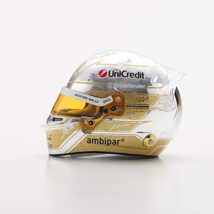 Lewis Hamilton Helmet Abu Dhabi GP Special Edition 2025 Scuderia Ferrari F1 Helmet - Looksmart 1:5 Helmet