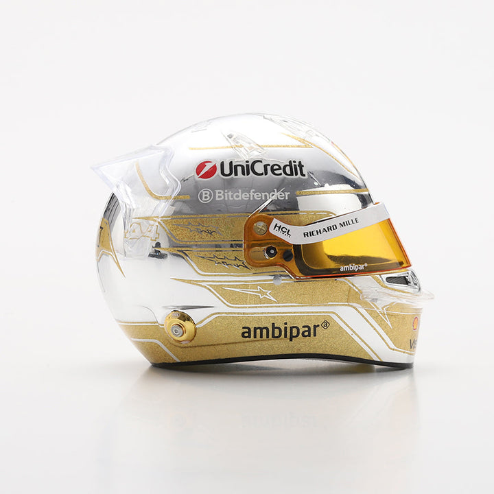 Lewis Hamilton Helmet Abu Dhabi GP Special Edition 2025 Scuderia Ferrari F1 Helmet - Looksmart 1:5 Helmet