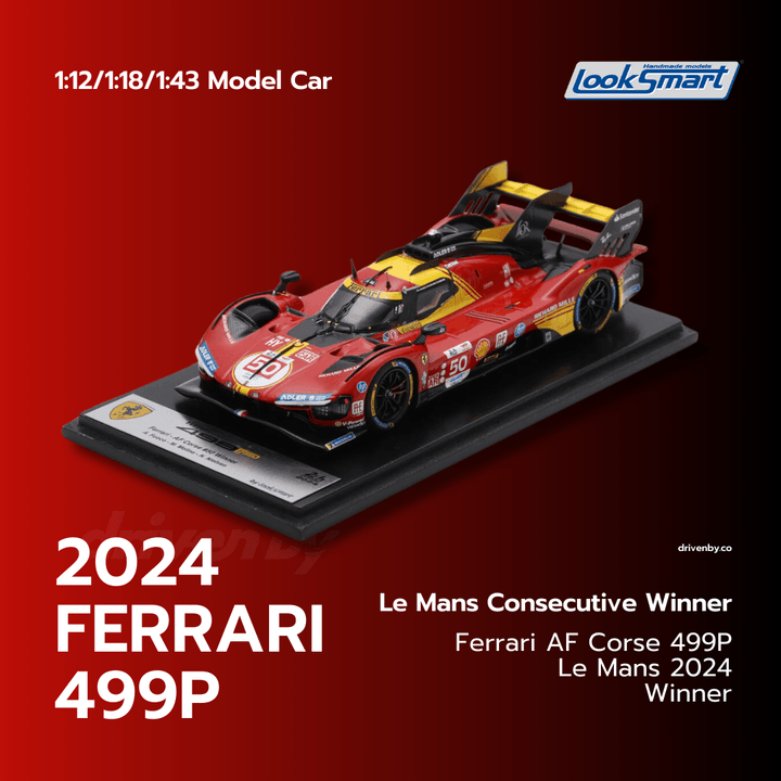 Le Mans 24H 2024 Winne Ferrari 499P No.50 Ferrari AF Corse - Model Car - Looksmart