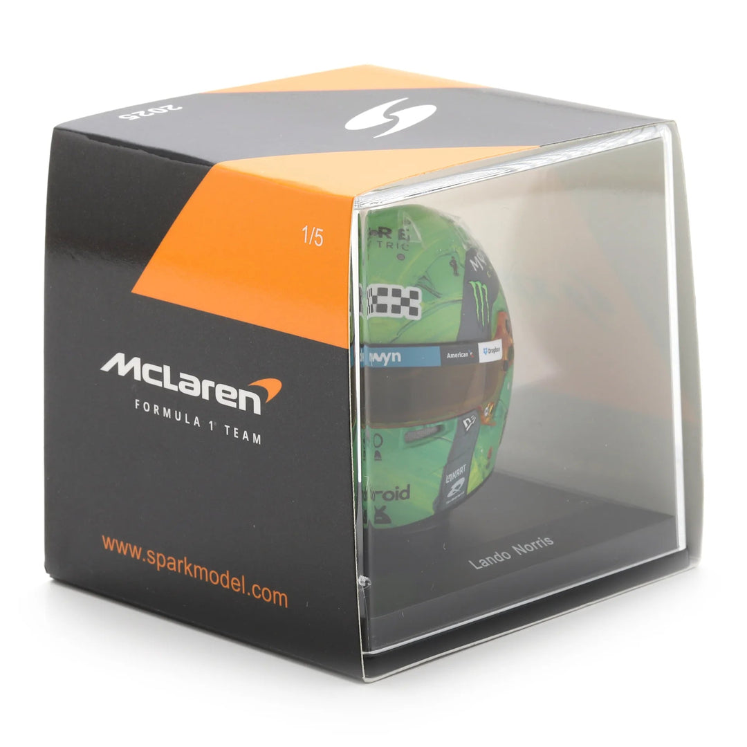 Lando Norris Helmet Las Vegas GP 2025 McLaren F1 Team - Spark 1:5 Helmet