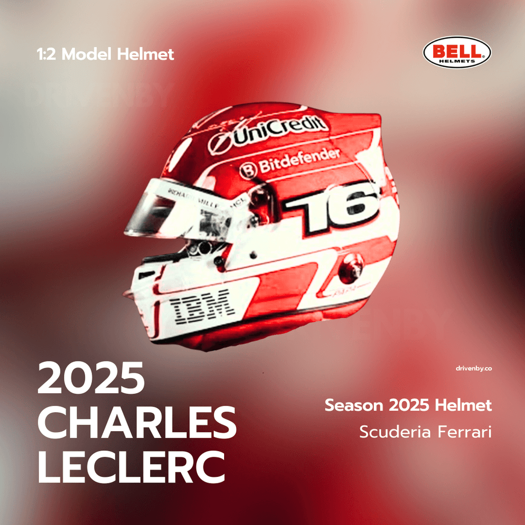 Charles Leclerc Helmet Season 2025 Scuderia Ferrari BELL 1:2