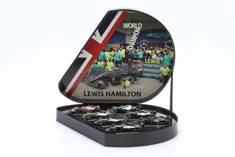 Lewis Hamilton – 7 Times World Champion Model Car Set – 1:43 Minichamps Model Car