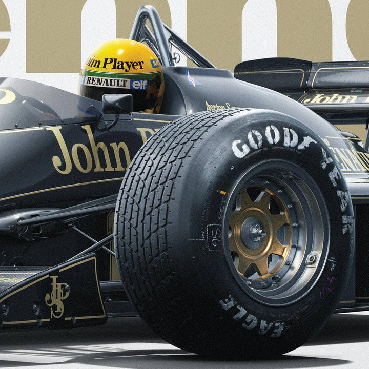 Lotus 97T - Ayrton Senna - Tribute - Estoril - 1985 Poster