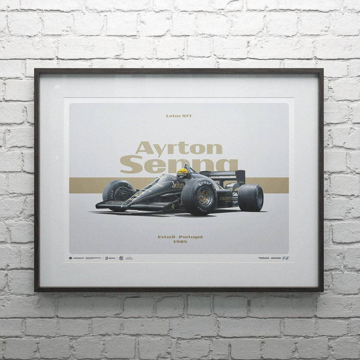 Lotus 97T - Ayrton Senna - Tribute - Estoril - 1985 Poster