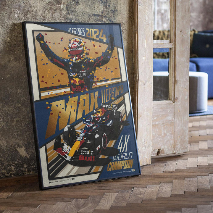 Oracle Red Bull Racing - MAX Verstappen - 2024 F1® World Drivers' Champion | Collector's Edition Poster | Cito