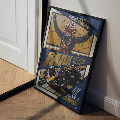 Oracle Red Bull Racing - MAX Verstappen - 2024 F1® World Drivers' Champion | Collector's Edition Poster | Cito