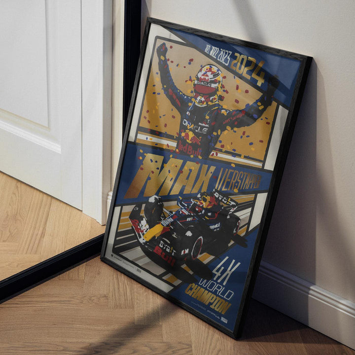 Oracle Red Bull Racing - MAX Verstappen - 2024 F1® World Drivers' Champion | Collector's Edition Poster | Cito