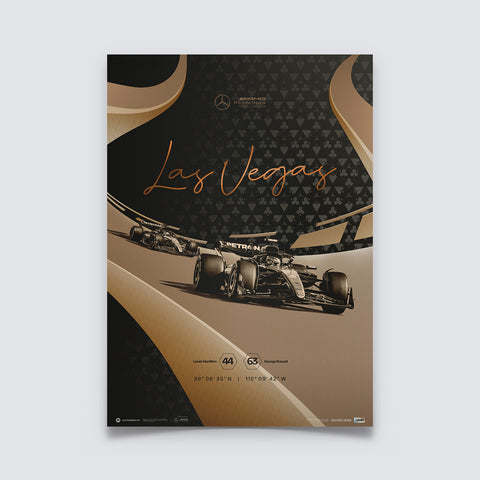 Mercedes-AMG Petronas Formula 1 Team Las Vegas 2024 | Collector’s Edition Poster