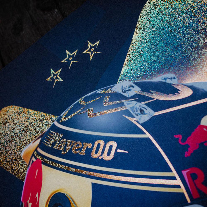 Oracle Red Bull Racing - Max Verstappen - Helmet - World Champion - 2023 Collector’s Edition Automobilist Poster