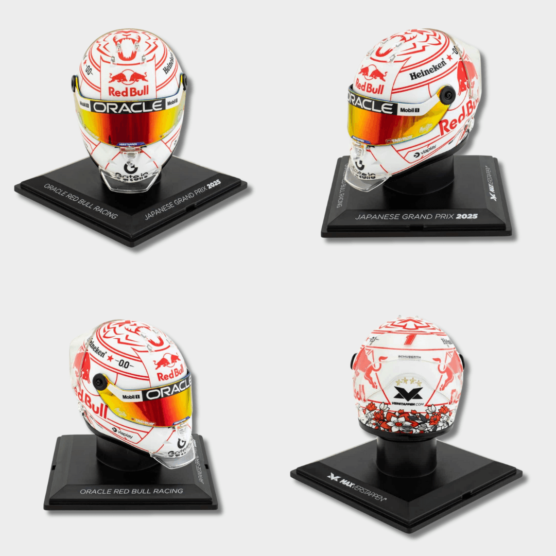 Max Verstappen Japanese GP 2025 - Oracle Red Bull Racing - 1/4 Schuberth Helmets Model