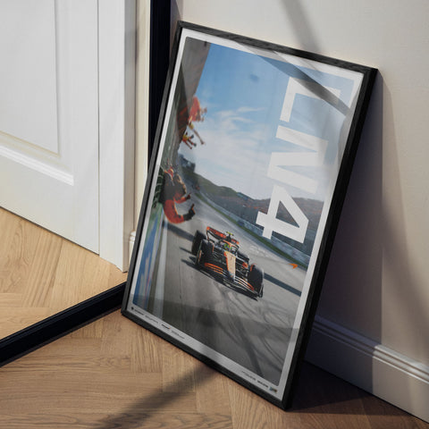 McLaren Formula 1 Team - Lando Norris - Zandvoort 2024 Victory Poster