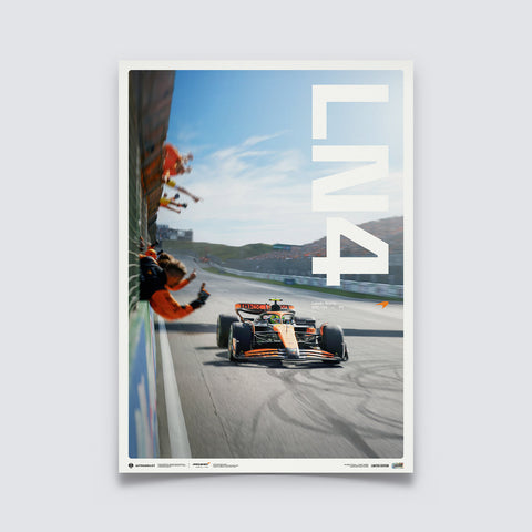 McLaren Formula 1 Team - Lando Norris - Zandvoort 2024 Victory Poster