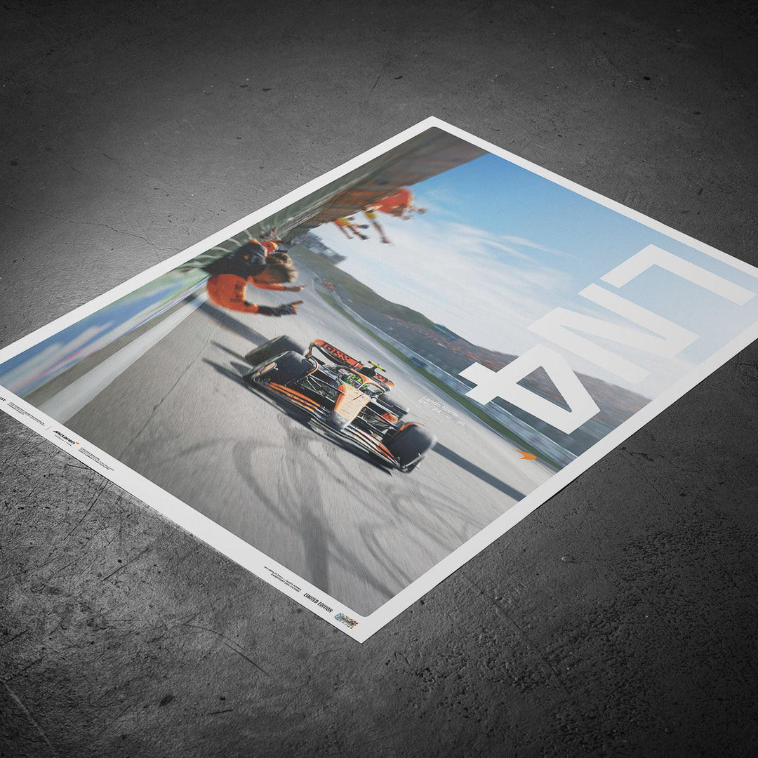 McLaren Formula 1 Team - Lando Norris - Zandvoort 2024 Victory Poster