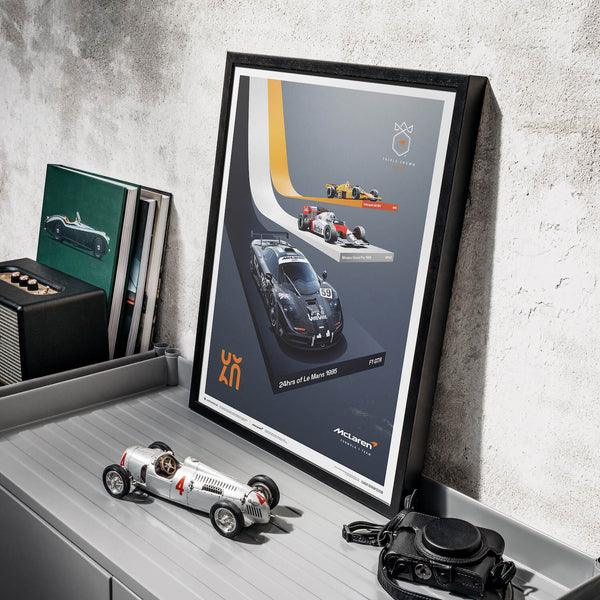 McLaren Racing - The Triple Crown - 60th Anniversary - 2023 Automobilist Poster