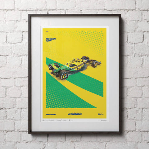 McLaren Formula 1 Team - Ayrton Senna - Modern Icon - Monaco Grand Prix - 2024 Poster