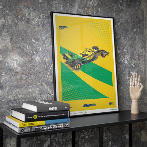 McLaren Formula 1 Team - Ayrton Senna - Modern Icon - Monaco Grand Prix - 2024 Poster