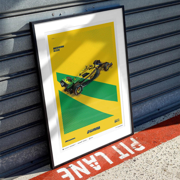 McLaren Formula 1 Team - Ayrton Senna - Modern Icon - Monaco Grand Prix - 2024 Poster