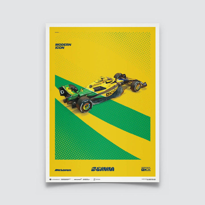McLaren Formula 1 Team - Ayrton Senna - Modern Icon - Monaco Grand Prix - 2024 Poster
