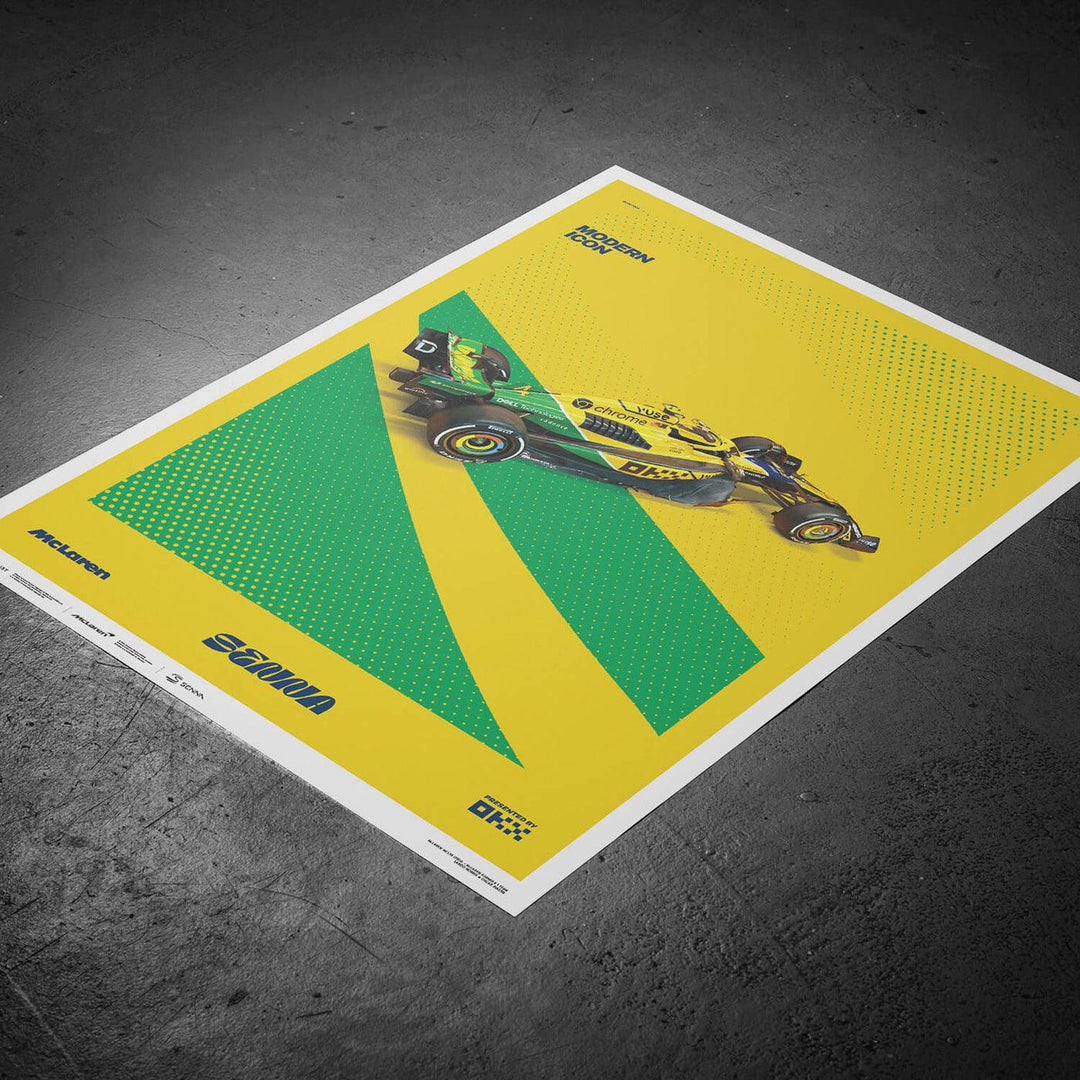 McLaren Formula 1 Team - Ayrton Senna - Modern Icon - Monaco Grand Prix - 2024 Poster