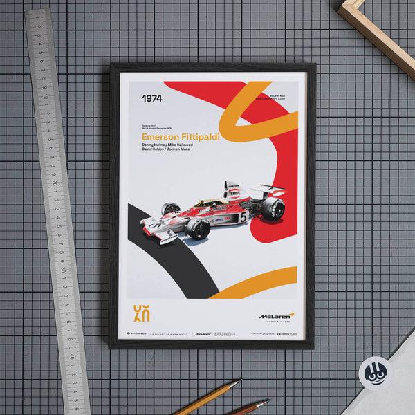 McLaren Racing - M23 - 60th Anniversary - 1974 Automobilist Poster