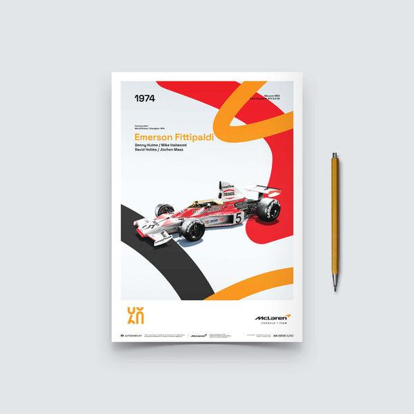 McLaren Racing - M23 - 60th Anniversary - 1974 Automobilist Poster