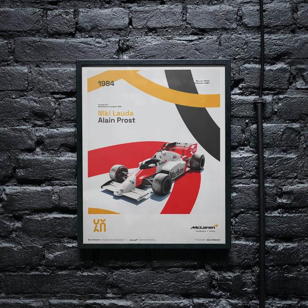 McLaren Racing - MP4/2 - 60th Anniversary - 1984 Automobilist Poster