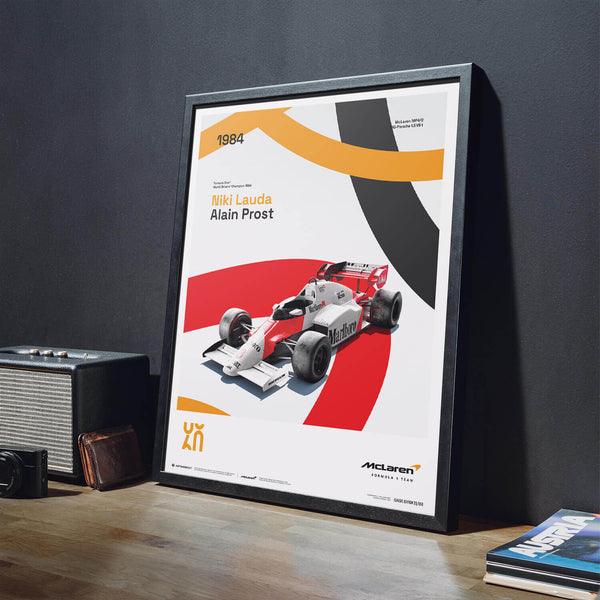 McLaren Racing - MP4/2 - 60th Anniversary - 1984 Automobilist Poster