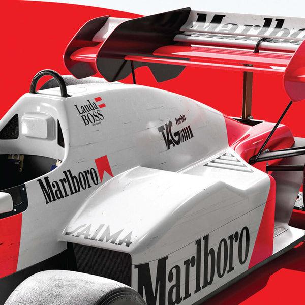 McLaren Racing - MP4/2 - 60th Anniversary - 1984 Automobilist Poster