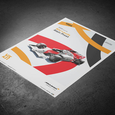 McLaren Racing - MP4/2 - 60th Anniversary - 1984 Automobilist Poster