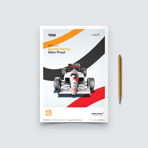 McLaren Racing - MP4/4 - 60th Anniversary - 1988 Automobilist Poster