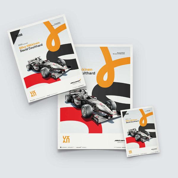 McLaren Racing - MP4/13 - 60th Anniversary - 1998 Automobilist Poster