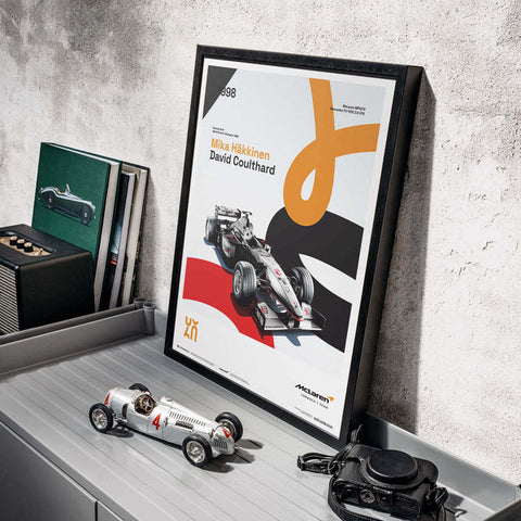 McLaren Racing - MP4/13 - 60th Anniversary - 1998 Automobilist Poster