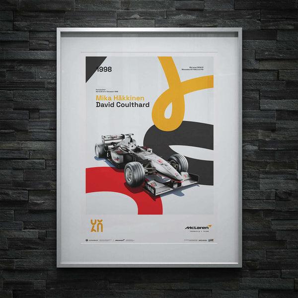 McLaren Racing - MP4/13 - 60th Anniversary - 1998 Automobilist Poster