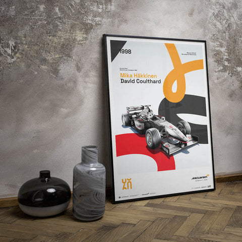 McLaren Racing - MP4/13 - 60th Anniversary - 1998 Automobilist Poster