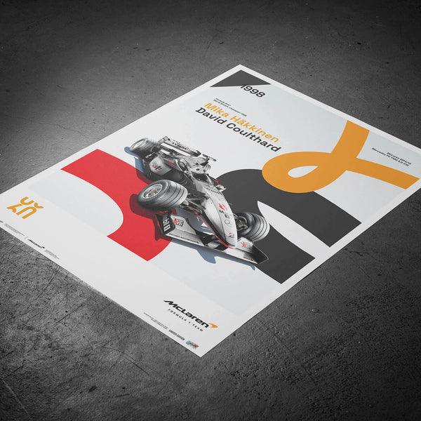 McLaren Racing - MP4/13 - 60th Anniversary - 1998 Automobilist Poster