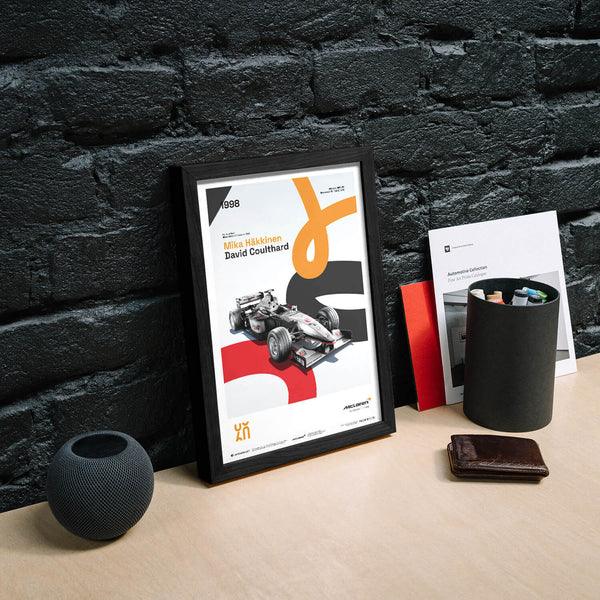 McLaren Racing - MP4/13 - 60th Anniversary - 1998 Automobilist Poster