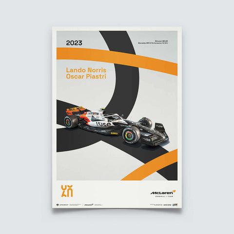 McLaren Racing - MCL60 - 60th Anniversary - 2023 Automobilist Poster
