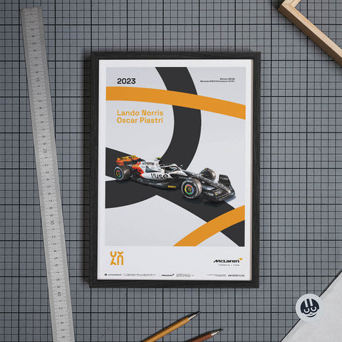 McLaren Racing - MCL60 - 60th Anniversary - 2023 Automobilist Poster